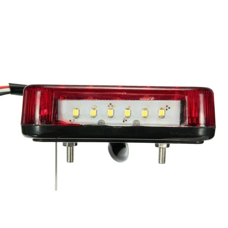 Transparent Shell Square Trailer LED Brake Tail Light