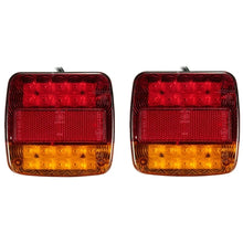 Load image into Gallery viewer, Transparent Shell Square Trailer LED Brake Tail Light