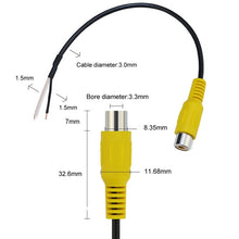 Load image into Gallery viewer, 2pcs Car Single AV Audio Cable Lotus Connector RCA Stereo Wire With Shield