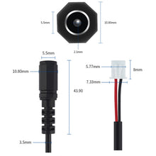 Load image into Gallery viewer, 2pcs DC 5.5 X 2.1mm Female To XH2.54 Terminal Motherboard Connection Cable