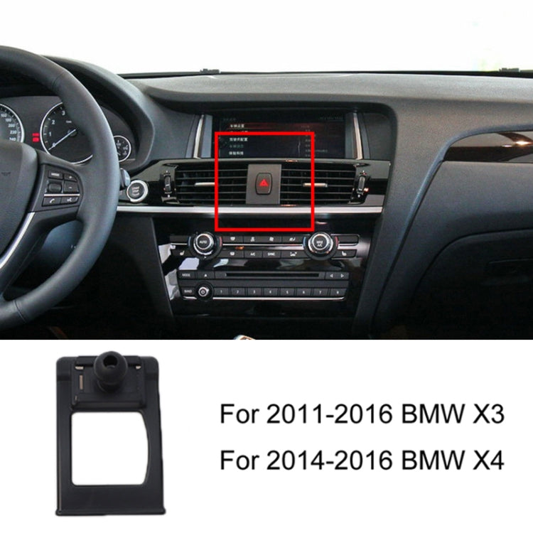 For BMW Car Air Outlet Modified Mobile Phone Holder Base, 04-08 7 Series, 05-12 3 Series, 08-13 X5/X6, 09-15 7 Series, 11-16 X3/X4, 10-17 5GT  Imported, 11-17 5 Series, 11-17 5 Series Universal Applicable to Double Rollers, 12-15 X1                    ...