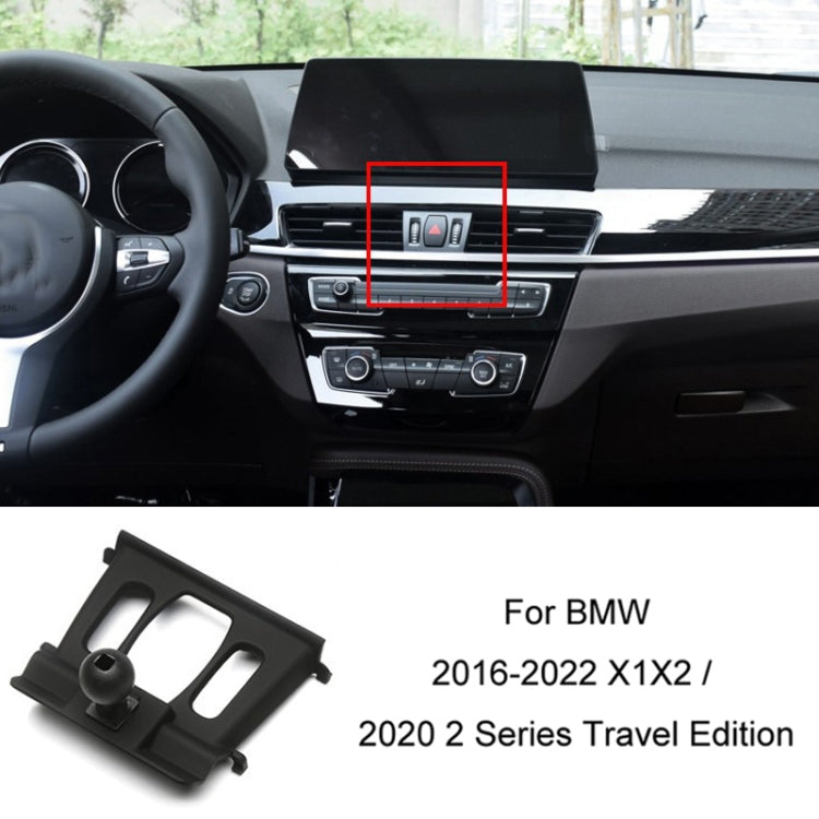 For BMW Car Air Outlet Modified Mobile Phone Holder Base, 04-08 7 Series, 05-12 3 Series, 08-13 X5/X6, 09-15 7 Series, 11-16 X3/X4, 10-17 5GT  Imported, 11-17 5 Series, 11-17 5 Series Universal Applicable to Double Rollers, 12-15 X1                    ...