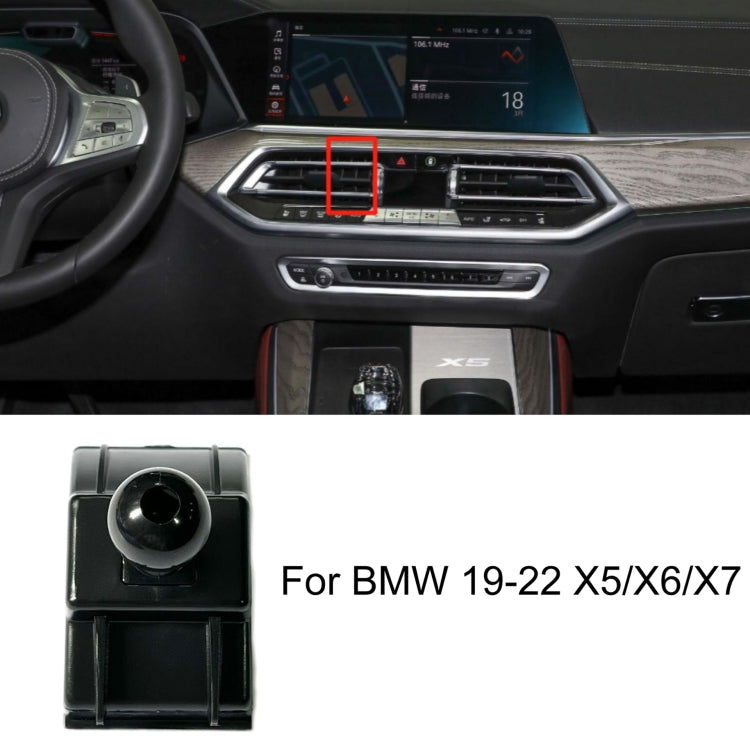 For BMW Car Air Outlet Modified Mobile Phone Holder Base, 04-08 7 Series, 05-12 3 Series, 08-13 X5/X6, 09-15 7 Series, 11-16 X3/X4, 10-17 5GT  Imported, 11-17 5 Series, 11-17 5 Series Universal Applicable to Double Rollers, 12-15 X1                    ...