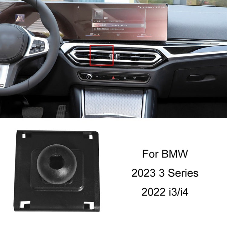 For BMW Car Air Outlet Modified Mobile Phone Holder Base, 04-08 7 Series, 05-12 3 Series, 08-13 X5/X6, 09-15 7 Series, 11-16 X3/X4, 10-17 5GT  Imported, 11-17 5 Series, 11-17 5 Series Universal Applicable to Double Rollers, 12-15 X1                    ...