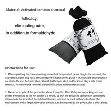 Load image into Gallery viewer, 3Bags Bamboo Charcoal Air Purifying Bag For Refrigerators Wardrobes Car Formaldehyde Odor Removal Pack