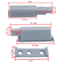 Load image into Gallery viewer, Home Cabinet Door No Pull Handle Thick And Short Magnetic Bouncer, 2sets