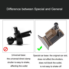 Load image into Gallery viewer, For Tesla Car Air Outlet Clip Phone Holder Base, 14-20 X Right + 16-21 S Right, 14-20 X Left + 16-21 S Left, 19-22 Model 3 Left, 19-22 Model 3+Model Y Rubber, 21-22 Model 3+Model Y Stuck On Screen, 21-22 Model Y Stuck On Steering Wheel Left
