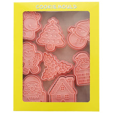 Load image into Gallery viewer, Christmas Biscuit Molds Cartoon 3D Pressing Fondant Cake Cookie Cutting Molds