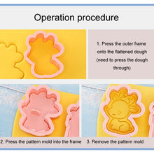 Load image into Gallery viewer, Christmas Biscuit Molds Cartoon 3D Pressing Fondant Cake Cookie Cutting Molds
