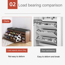 Load image into Gallery viewer, 1pair Concealed Shoe Rack Cold Rolled Steel Flap Mounting Fittings, Single Layer Black, Single Layer Gray, Double Layer Black, Double Layer Gray, Three Layer Black, Three Layer Gray