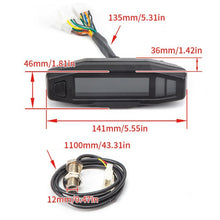 Load image into Gallery viewer, Motorcycle HD LCD Fuel Level Speed Electronic Instrument
