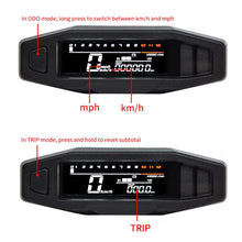 Load image into Gallery viewer, Motorcycle HD LCD Fuel Level Speed Electronic Instrument