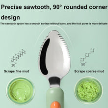 Load image into Gallery viewer, Multi-function Double-head Baby Food Spoon Baby Tableware Fruit Scraper Spoon