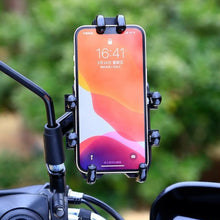 Load image into Gallery viewer, JNHW Motorcycle Bicycle Eight Claw Mobile Phone Navigation Shockproof Bracket, For Handlebar, For Rearview Mirror