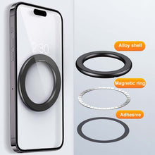 Load image into Gallery viewer, Magnetic Wall Mount Zinc Alloy Car Phone Holder Mobile Phone Magnetic Ring, Zinc Alloy Magnetic
