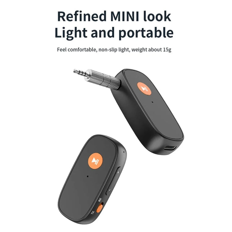 2-in-1 AUX Car Bluetooth Receiver Transmitter Hands-free Call Adapter Converter, 2-in-1