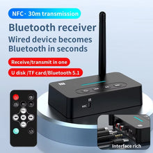 Load image into Gallery viewer, D9 2-in-1 Old-fashioned Audio Car Bluetooth Receiver Transmitter NFC Music Bluetooth Adapter, D9 2-in-1