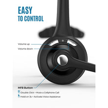 Load image into Gallery viewer, Bluetooth 5.0 Mono Wireless Business Headset Customer Service Dedicated Headset