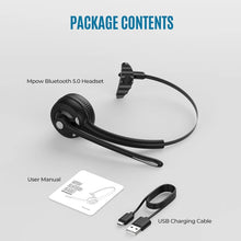 Load image into Gallery viewer, Bluetooth 5.0 Mono Wireless Business Headset Customer Service Dedicated Headset