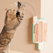 Load image into Gallery viewer, Cats Corner Self-Exciting Ice-Cream Scrubber Pet Massage Brush Toy, Simple Model, Feather Model, Peppermint Ball Model