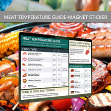 Load image into Gallery viewer, Kitchen Barbecue Meat Temperature Guide Waterproof Magnetic Sticker
