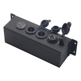 USB Voltmeter Cigarette Lighter Socket With Switch Power Box For Car And Ship, AOS3515-1, AOS3515-50A-Z With 30CM Cable