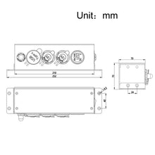 Load image into Gallery viewer, USB Voltmeter Cigarette Lighter Socket With Switch Power Box For Car And Ship, AOS3515-1, AOS3515-50A-Z With 30CM Cable