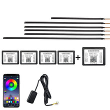 Load image into Gallery viewer, Car Hidden Acrylic LED Colorful Decorative Atmosphere Light Strip, 6 in 1, 10 in 1, 14 in 1, 18 in 1, 22 in 1