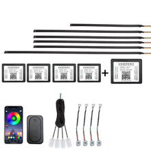 Load image into Gallery viewer, Car Hidden Acrylic LED Colorful Decorative Atmosphere Light Strip, 6 in 1, 10 in 1, 14 in 1, 18 in 1, 22 in 1