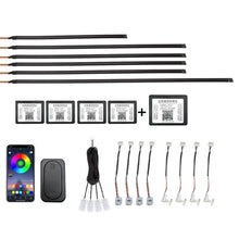 Load image into Gallery viewer, Car Hidden Acrylic LED Colorful Decorative Atmosphere Light Strip, 6 in 1, 10 in 1, 14 in 1, 18 in 1, 22 in 1