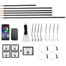 Load image into Gallery viewer, Car Hidden Acrylic LED Colorful Decorative Atmosphere Light Strip, 6 in 1, 10 in 1, 14 in 1, 18 in 1, 22 in 1