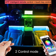 Load image into Gallery viewer, Car Hidden Acrylic LED Colorful Decorative Atmosphere Light Strip, 6 in 1, 10 in 1, 14 in 1, 18 in 1, 22 in 1