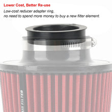 Load image into Gallery viewer, Car Modified Air Filter Reducer Rubber Ring, 76mm To 60mm, 76mm To 63.5mm, 76mm To 70mm