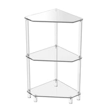 Load image into Gallery viewer, Polygonal 3-Tier Acrylic Wall Corner Table For Living Room Kitchen Bathroom Storage, YX140