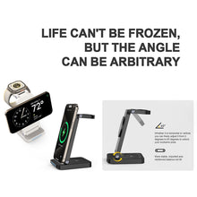 Load image into Gallery viewer, S90-3 3-in-1 Magnetic Folding Wireless Charger Phone Earphone Watch Fast Charging Stand