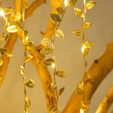 Load image into Gallery viewer, LED Artificial Golden Leaf Vine Light String For Christmas Holiday Decoration, 2m 20 Lights, 3m 30 Lights, 5m 50 Lights, 10m 100 Lights