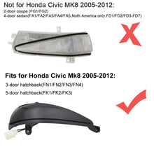 Load image into Gallery viewer, 1pair For Honda Civic 8th Rearview Mirror Turn Signal Indicator Lights
