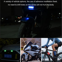 Load image into Gallery viewer, Solar Car Warning Double-Row Flashing Lights, Red, Blue, Red Blue, Yellow White, Colorful
