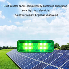 Load image into Gallery viewer, Solar Car Warning Double-Row Flashing Lights, Red, Blue, Red Blue, Yellow White, Colorful
