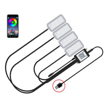Load image into Gallery viewer, Eight-Color LED Voice Control Car Music Rhythm Atmosphere Light, 5V USB Remote Control, 5V USB APP, 5V USB APP + Remote Control, 5V USB With Switch Remote Control, 5V USB With Switch APP, 5V USB With Switch APP + Remote Control                         ...
