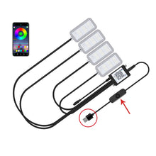 Load image into Gallery viewer, Eight-Color LED Voice Control Car Music Rhythm Atmosphere Light, 5V USB Remote Control, 5V USB APP, 5V USB APP + Remote Control, 5V USB With Switch Remote Control, 5V USB With Switch APP, 5V USB With Switch APP + Remote Control                         ...