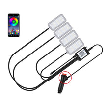 Load image into Gallery viewer, Eight-Color LED Voice Control Car Music Rhythm Atmosphere Light, 5V USB Remote Control, 5V USB APP, 5V USB APP + Remote Control, 5V USB With Switch Remote Control, 5V USB With Switch APP, 5V USB With Switch APP + Remote Control                         ...