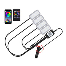 Load image into Gallery viewer, Eight-Color LED Voice Control Car Music Rhythm Atmosphere Light, 5V USB Remote Control, 5V USB APP, 5V USB APP + Remote Control, 5V USB With Switch Remote Control, 5V USB With Switch APP, 5V USB With Switch APP + Remote Control                         ...