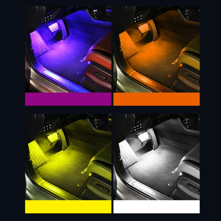 Eight-Color LED Voice Control Car Music Rhythm Atmosphere Light, 5V USB Remote Control, 5V USB APP, 5V USB APP + Remote Control, 5V USB With Switch Remote Control, 5V USB With Switch APP, 5V USB With Switch APP + Remote Control                         ...