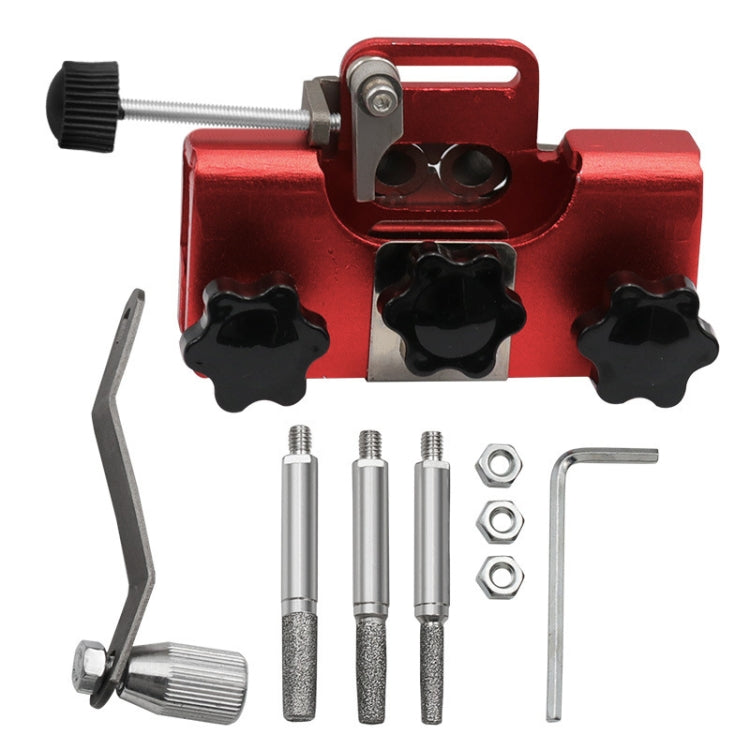 Portable Handheld Electric Saw Hand-cranked Chain Sharpener With 3 Grinding Heads