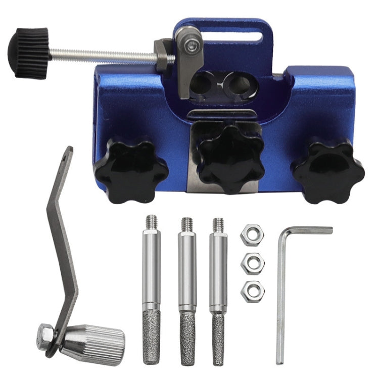 Portable Handheld Electric Saw Hand-cranked Chain Sharpener With 3 Grinding Heads