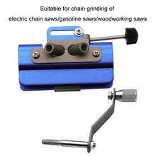 Load image into Gallery viewer, Portable Handheld Electric Saw Hand-cranked Chain Sharpener With 3 Grinding Heads