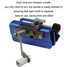 Load image into Gallery viewer, Portable Handheld Electric Saw Hand-cranked Chain Sharpener With 3 Grinding Heads