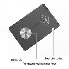 Load image into Gallery viewer, Car Window Breaking Safety Card Emergency Life-Saving Hammer