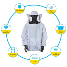 Load image into Gallery viewer, 4-in-1 Anti-bee Clothing + Scraper + Bee Brush + Anti-bee Gloves Beekeeping Set